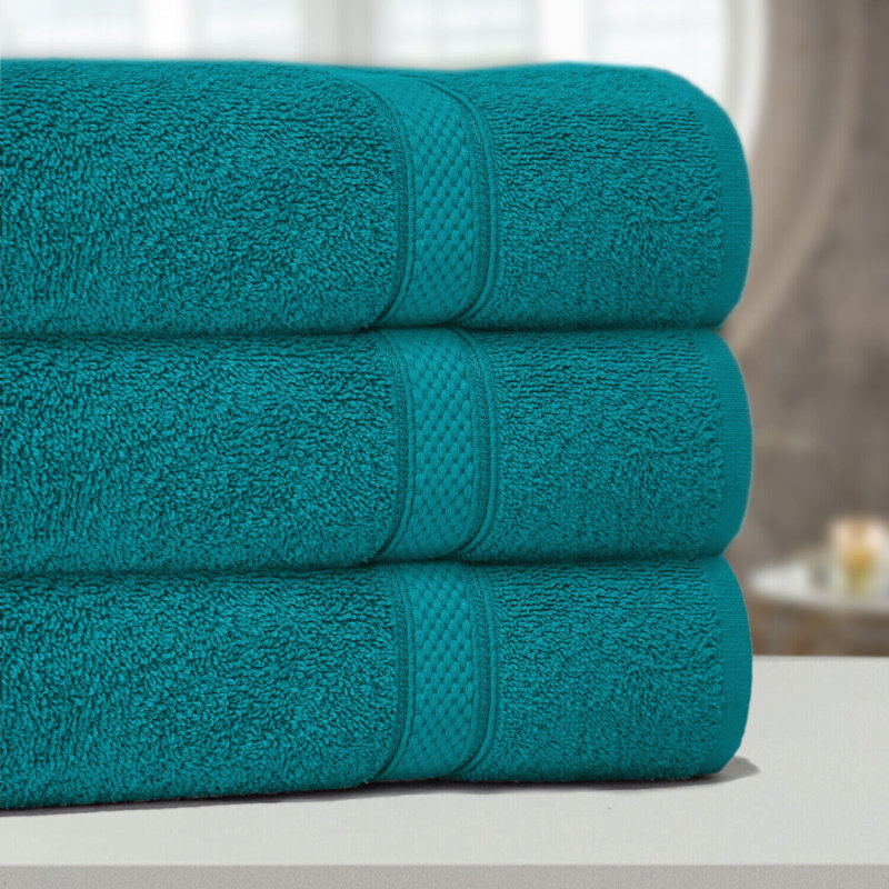 Fillbert Midweight Bath Towel, Jade Green