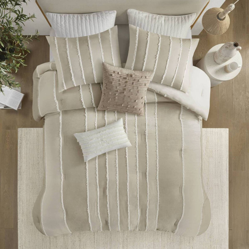Ensembles de literie confortables en coton, très grand californien taupe pour la maison