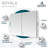 Royale 48" W x 36" H x 5" D, Medicine Cabinet Defogger, 3X Vertically Adjustable Magnifying Mirror, Electrical Outlets.