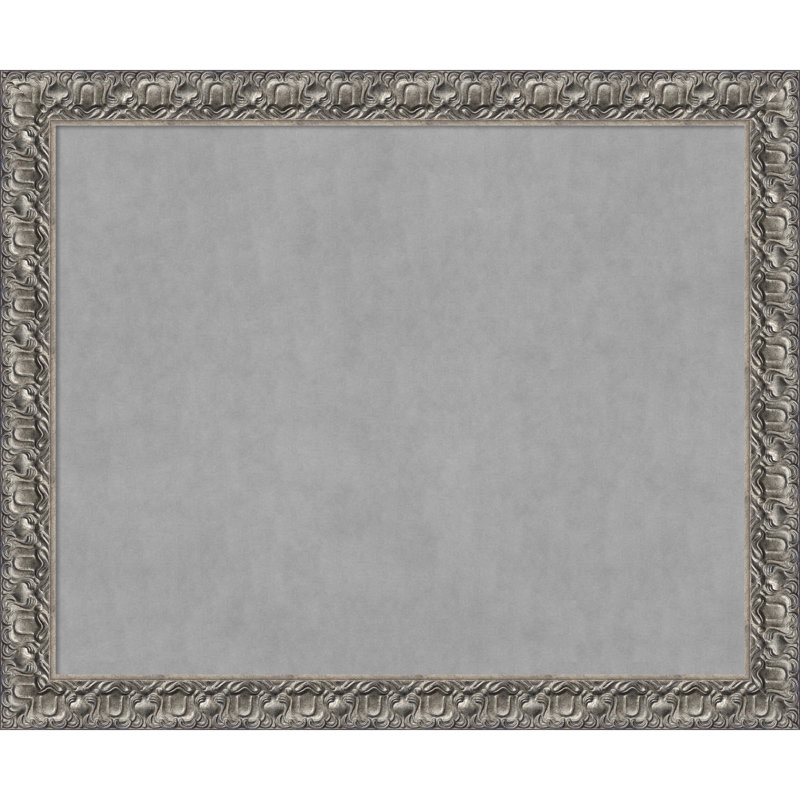 Tableau magnétique encadré argenté Luxor, H 38 po x l 46 po