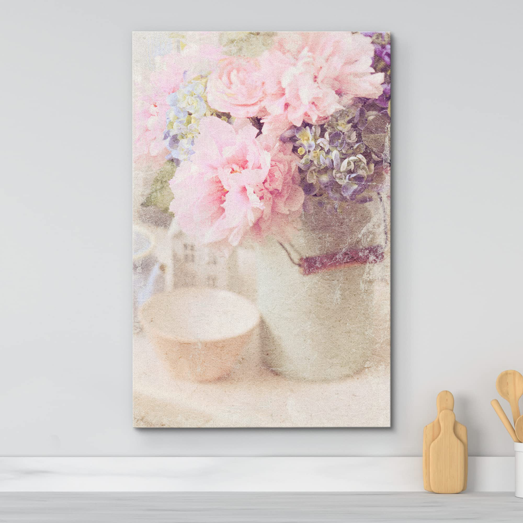 IDEA4WALL Retro Vintage Faded Rose Bouquet Floral Botanical Photography  Chic | Wayfair, image size:2000x2000