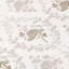 Tapis intérieur antidérapant 8 pi x 10 pi avec motif floral lavable à la machine, taupe-405154784-410541032
