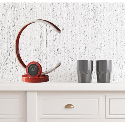 13" Contempo Shape LED With USB Desk Or Table Lamp