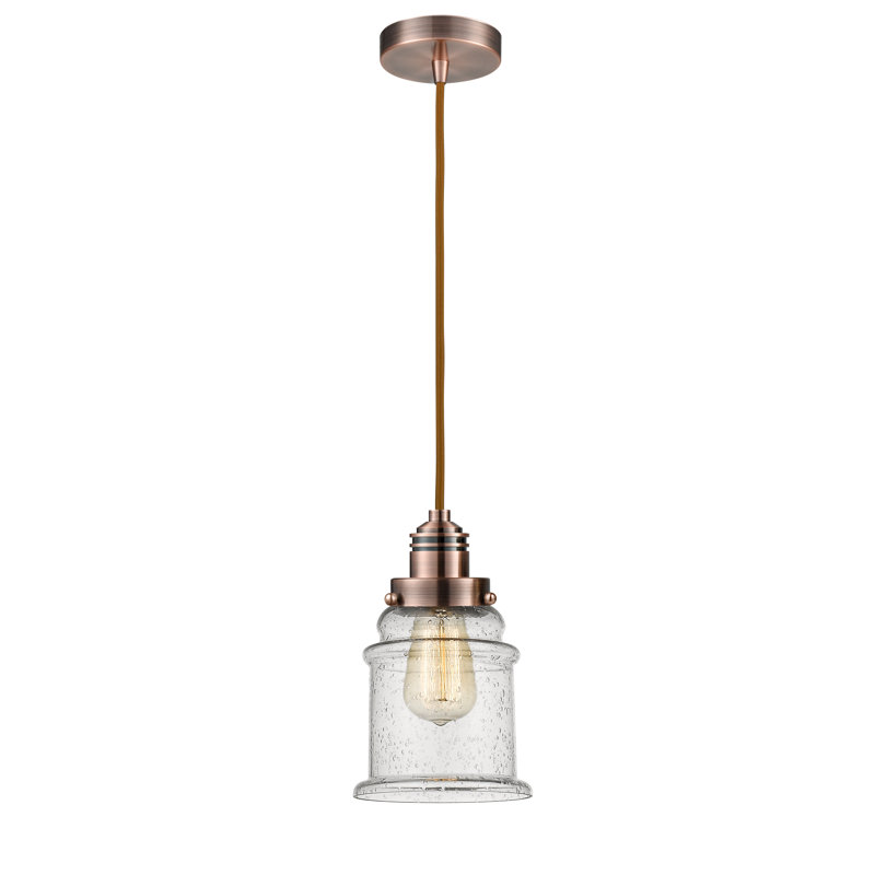 Cecil 1 - Light Single Pendant, Antique Copper/Copper