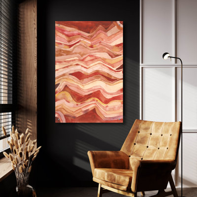  «Painted Desert 2» par Cheryl Warrick, art mural en verre acrylique, 12 po x 16 po