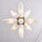 Crest 9 LT Winter Brass Pendant Kalco