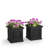 Nantucket Square Resin Planter Box with Water Reservoir-1174501562-1110789905-1163493519