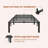 16 Inch King Heavy Duty Metal Platform Bed Frame Durable Iron Slat Support 800 Lbs Capacity No Box Spring Required No Screws Needed-408976919-408976918