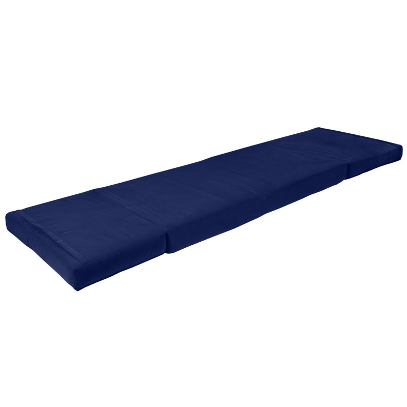 Méridienne convertible, Polyester bleu