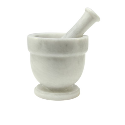 Asclepius Marble Mortar And Pestle Set
