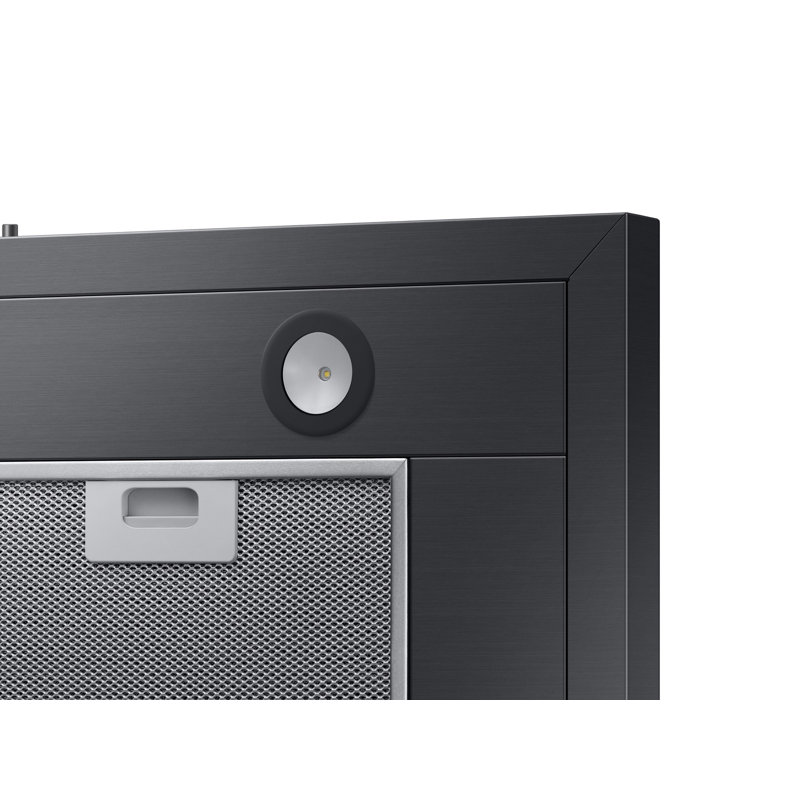 Hotte murale Samsung 30 ", Acier inoxydable noir résistant aux empreintes di