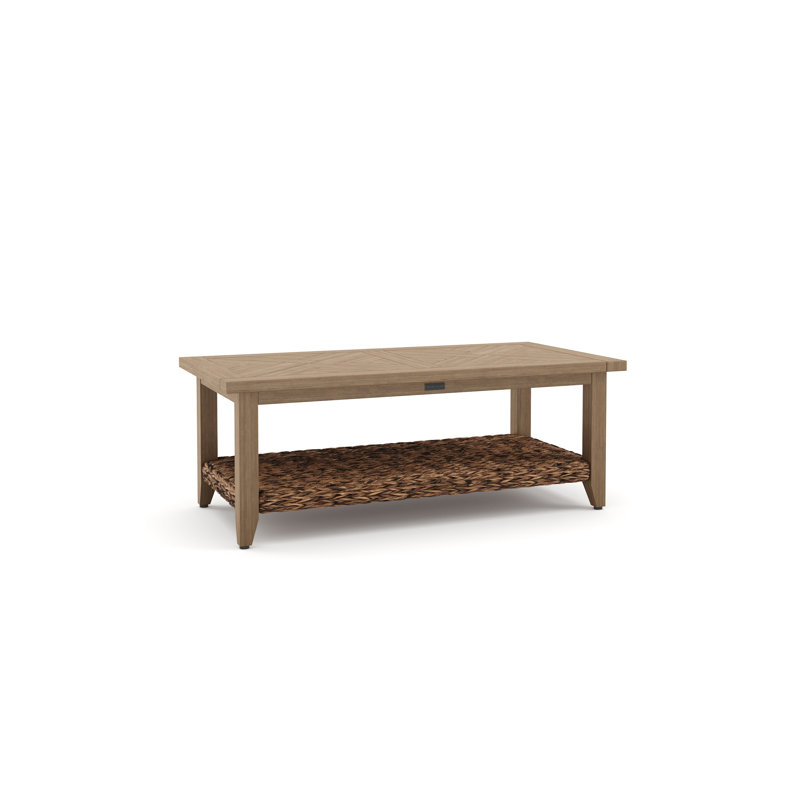 Cayman Resort-Grade Aluminum Faux Wood Coffee Table
