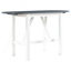 Ensemble de table de salle à manger à hauteur de comptoir en bois 3 pièces avec 2 chaises rembourrées pour une petite place-133403904-133403906-133403908-133403909
