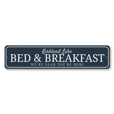 Enseigne en aluminium Bed & Breakfast