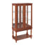 Vitrine lumineuse avec espace de rangement ouvert-606161165