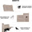 Fauteuil inclinable manuel et pivotant de 30 po Khyara-1698984482
