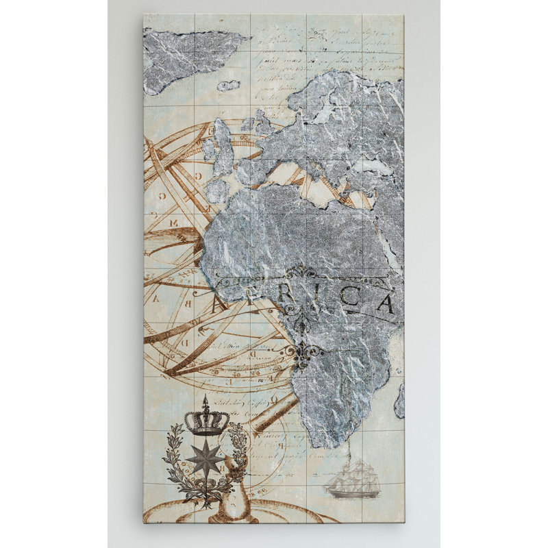 Afrique revisitée - impression sur toile tendue, H 12 po x l 24 po x P 1,5 po