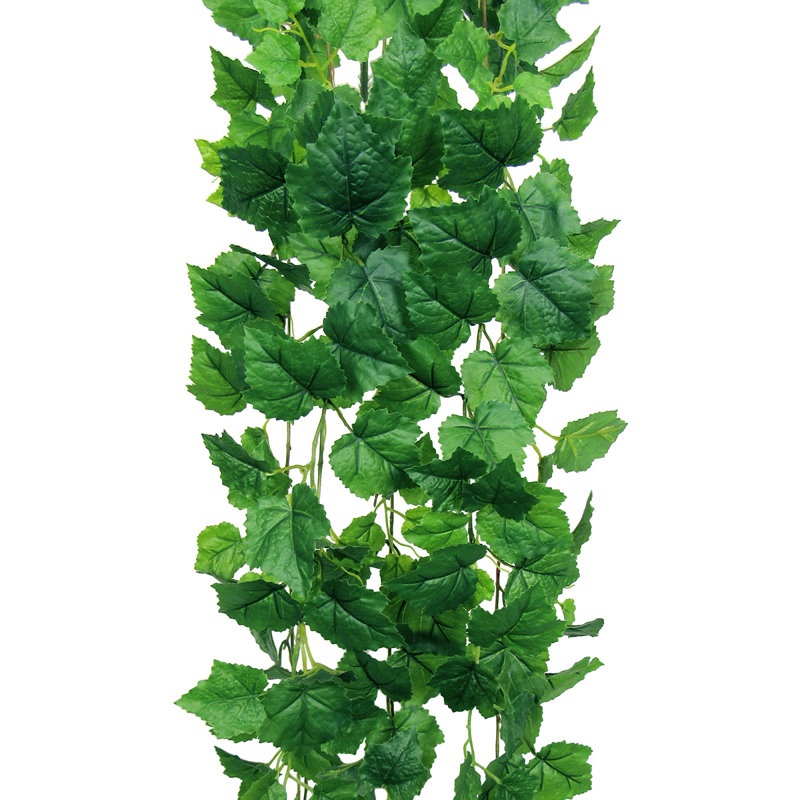 Artificial Grape Leaf Ivy Hanging Plant, 51" H x 12" W x 6" D
