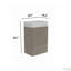 Meuble-lavabo rayé 20 po avec lavabo en céramique-1141226801