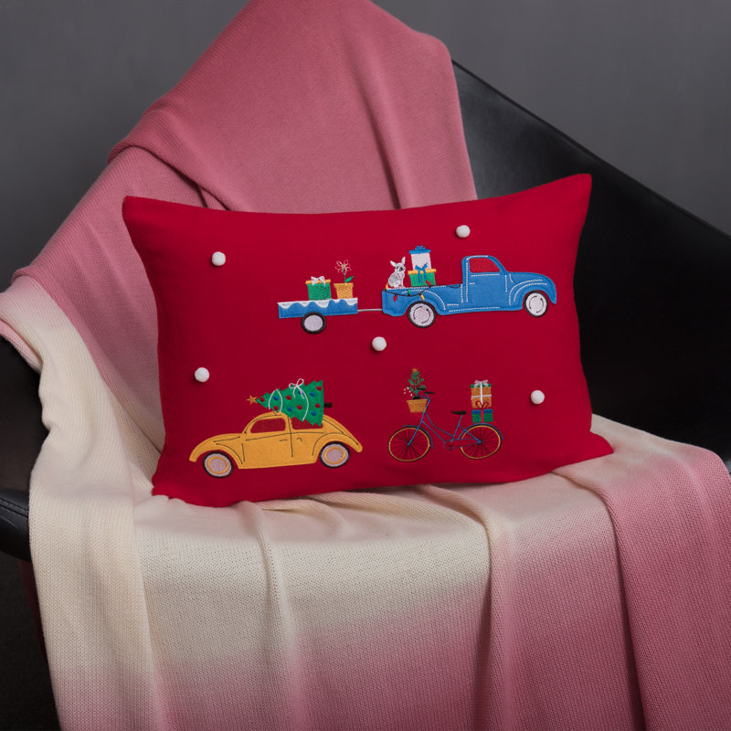 Housse de coussin décoratif de Noël 14 x 20 pouces