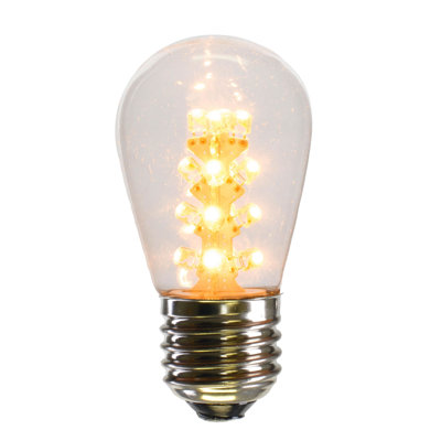 1 Watt Equivalent S14 E17/Intermediate Dimmable 2200K LED Bulb