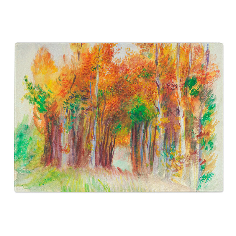 Grove of Trees by Pierre-Auguste Renoir Chopping Board, 0.4cm H x 28.5cm W x 39cm L