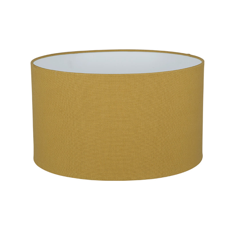 Lorcan 17cm H Cotton Drum Lamp Shade ( Screw On ), Grey, 17cm H x 30cm W x 30cm D