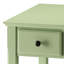 Table d'appoint rectangulaire avec tiroir et tablette pour petits espaces.
