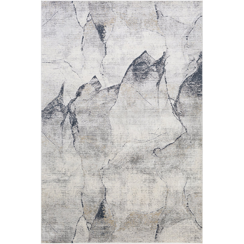 Abstract Indoor Rug, Rectangle 5' x 7'3"