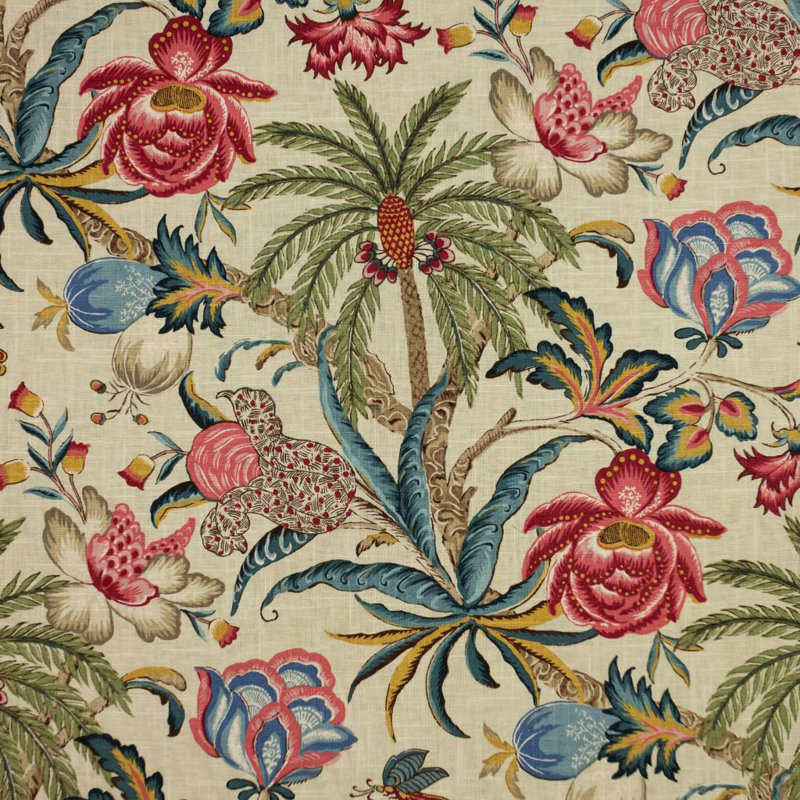 Tissu bijou de jardin enchanté