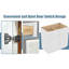 Armoire de cuisine autoportante classique blanche avec 2 portes, 1 tablette, - tiroirs, charnières à fermeture en douceur, caoutchouc, assemblage facile, l 36 po x H 34,5 po x P 24 po, idéal pour le rangement de la salle de lavage et de la salle de bain