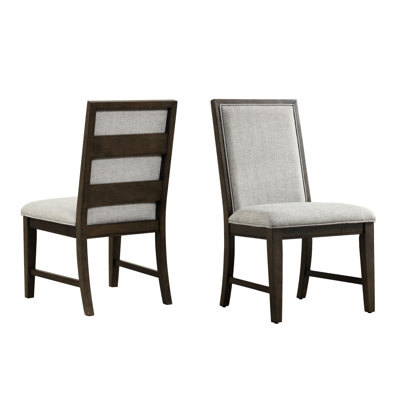 Solid Wood Dining Chair , Gray - Sleek And Cool, Comfortable Foam, Legs Chairs Of 2 Hipster Style, Padding, Frame