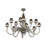 Krall 12 - Light Fabric Dimmable Classic / Traditional Chandelier