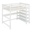Lit mezzanine avec tablettes de rangement et bureau sous le lit-1374452321-1374452322