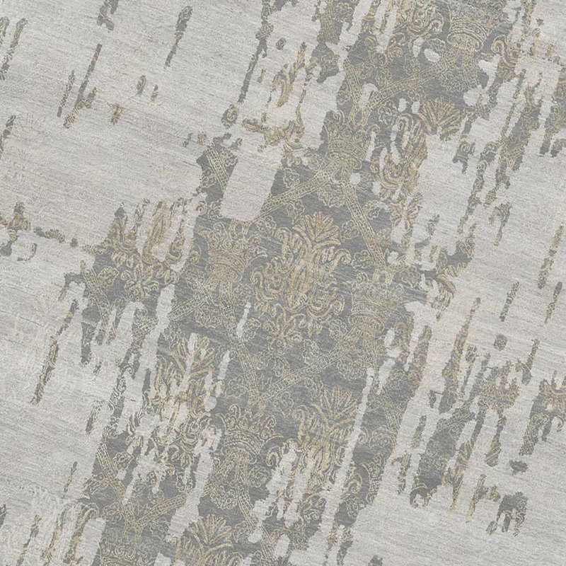 Pearl Geometric Area Rug in Gray, Rectangle 8' x 10'