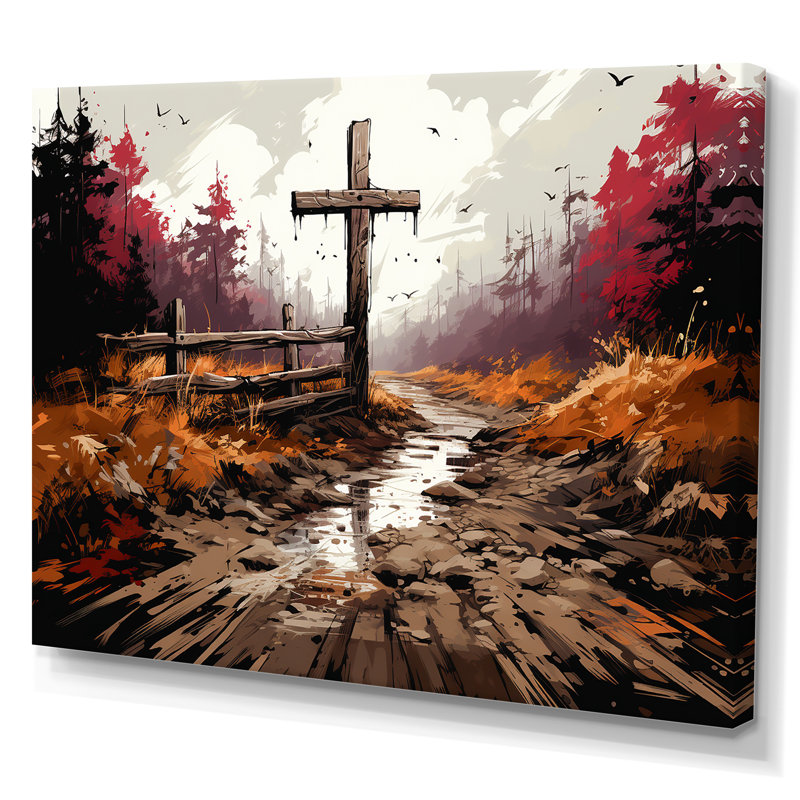 «Christian Serenity», art mural mural, Toile tendue, H 30 po x l 40 po x P 1,5 po