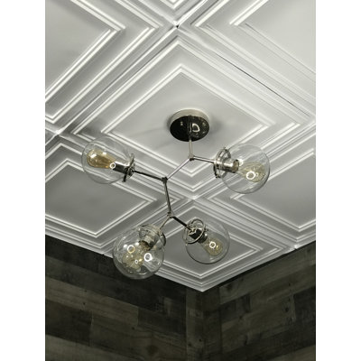 Lustre linéaire moderne 4 lumières spoutnik Marelle