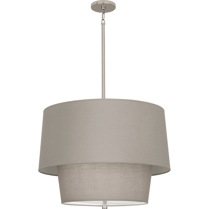 Decker 3 - Light Pendant, Smoke Gray, Polished Nickel