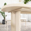 Ensemble de table de salle à manger extensible en bois massif 6 pièces avec banc-476835730