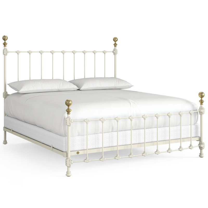 151 Palatial Bed | Complete Standard, Gloss Off-White, King