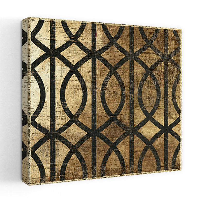 Art Deco III Abstract Bold Geometric Art, 24" H x 24" W