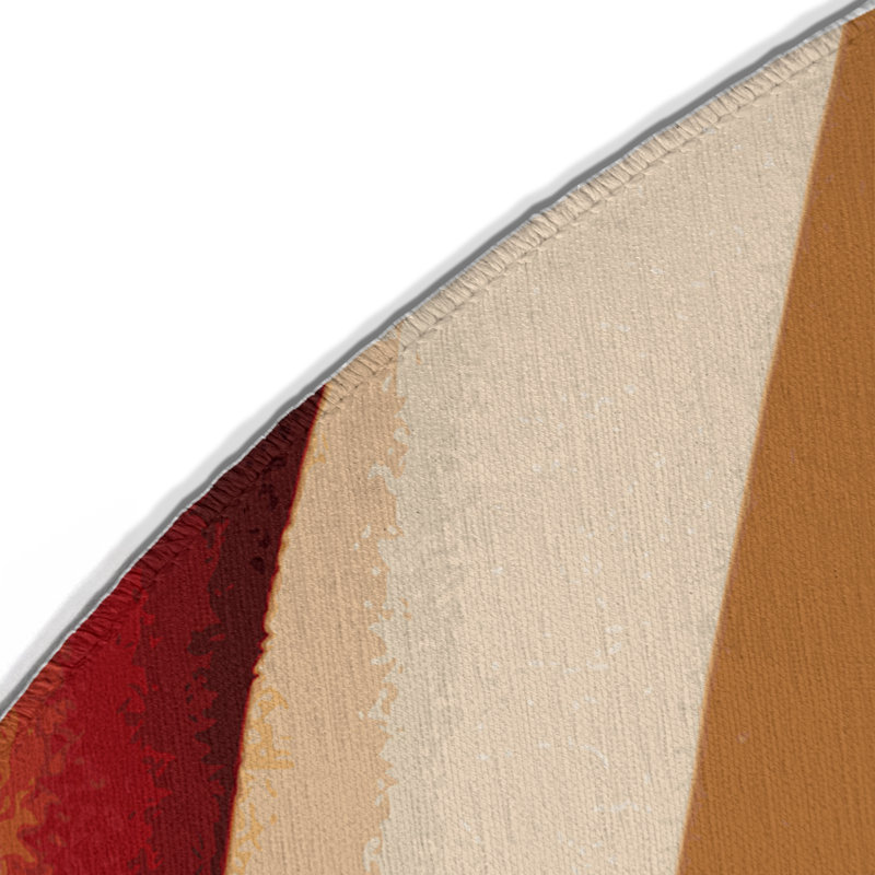 Arid Glow Indoor And Outdoor Area Rug, Round 5'