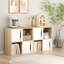 Meuble de rangement à 4 compartiments, bibliothèque modulaire en bois avec 2 portes, organisateur de rangement à compartiments ouverts, étagère d'exposition autoportante pour salon, chambre à coucher, bureau