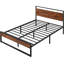 Lit plateforme rustique en métal-1830740972-1788067989