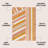 Huddersfield Rainbow Contemporary Stripe Red/Gold/Cream Rug-1289617187