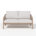 Coussin crème / structure beige