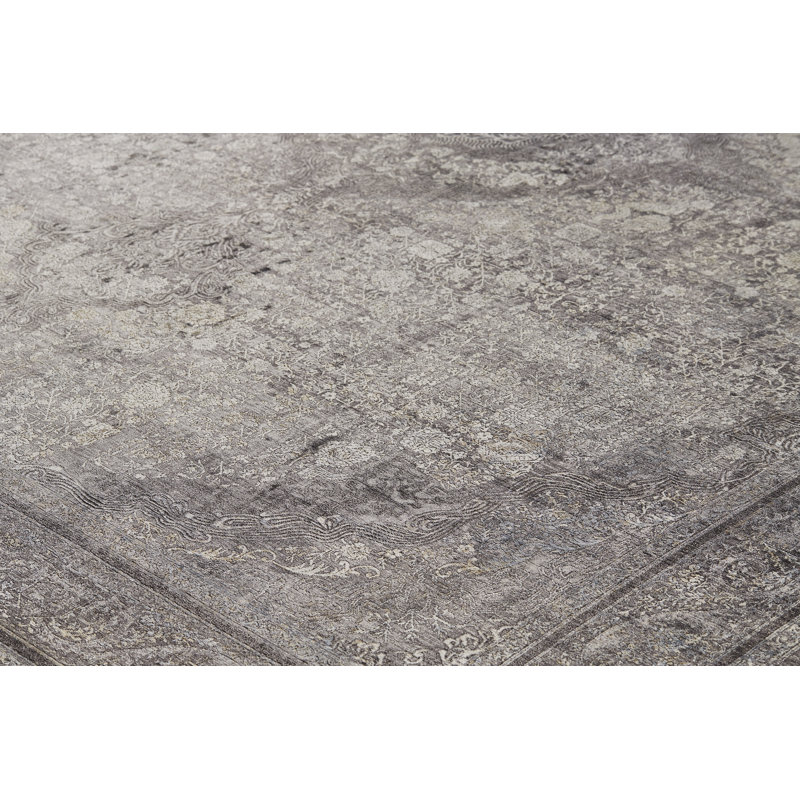 Viscose Oriental Indoor Rug, Runner 2'8" x 12'