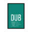 « dublin’traffic control series », art textuel sur toile-21403344-74555767-74555768