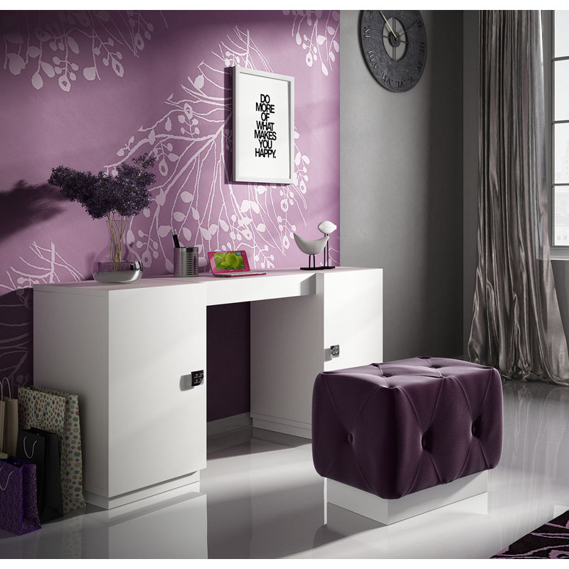 Ensemble coiffeuse avec tabouret et miroir