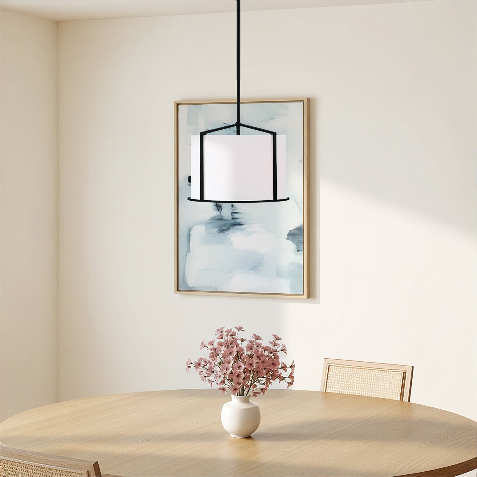 Pasadena 4 Light Silk Dimmable Pendant